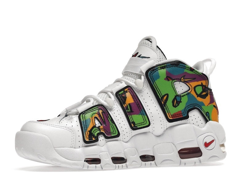 Nike Air More Uptempo 'Peace, Love, Basketball' In White And Multi-Color DM8150-100