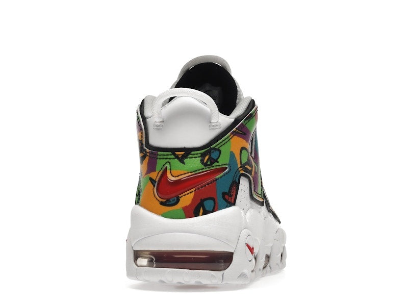 Nike Air More Uptempo 'Peace, Love, Basketball' In White And Multi-Color DM8150-100