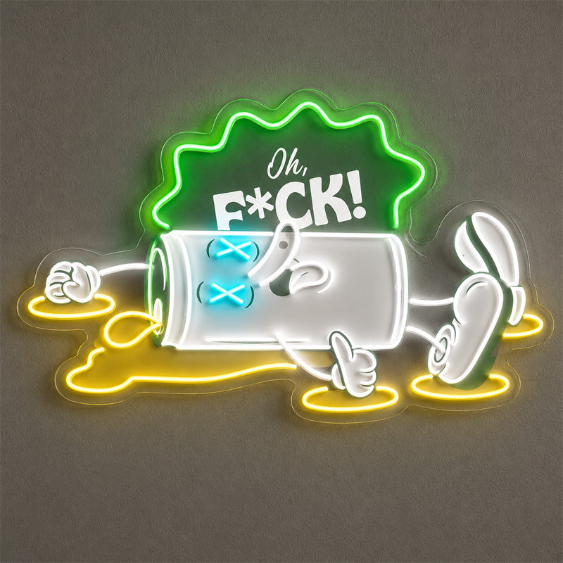 Funny Neon Sign - Crashed Can LED Wall Decor Sign
