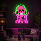 Funny Neon Sign - DJ Skull LED Wall Decor Sign
