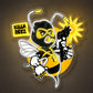 Funny Neon Sign - Killer Bee LED Wall Decor Artwork
