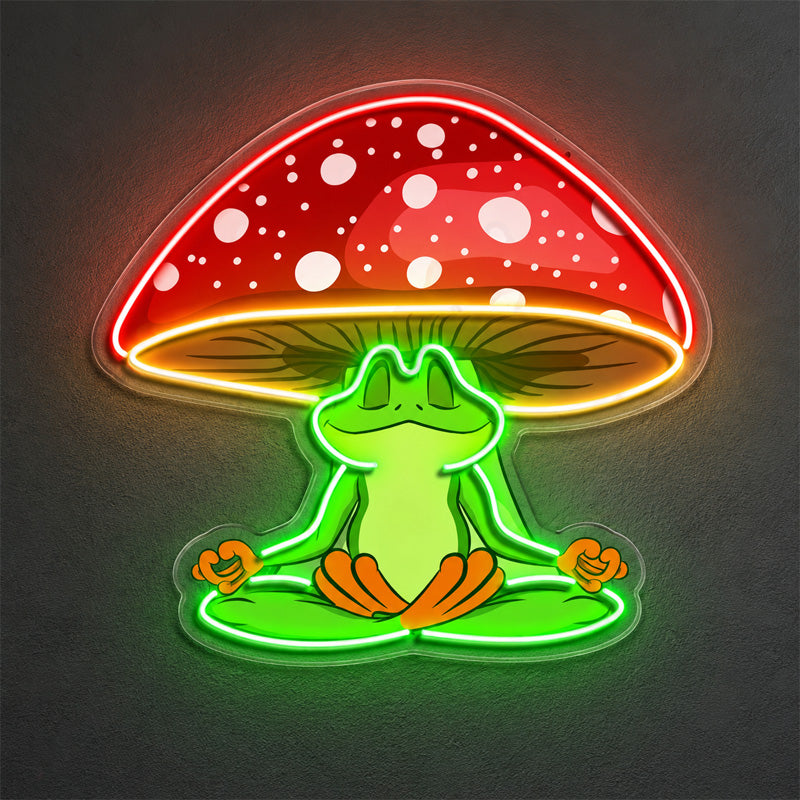 Funny Neon Sign - Mushroom Frog LED Wall Decor Sign
