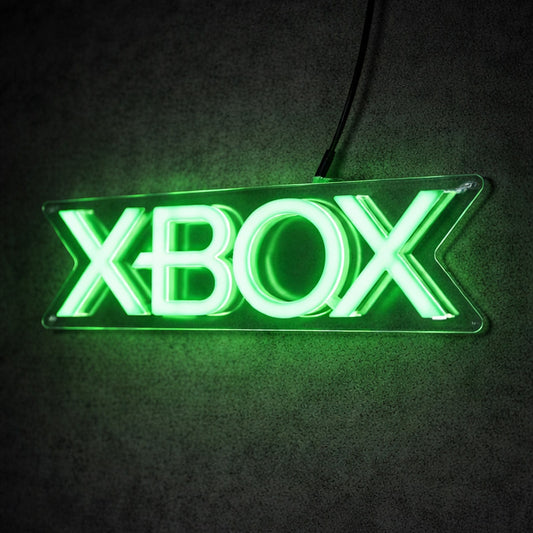 Gaming Neon Sign Controller - Green LED Wall Decor