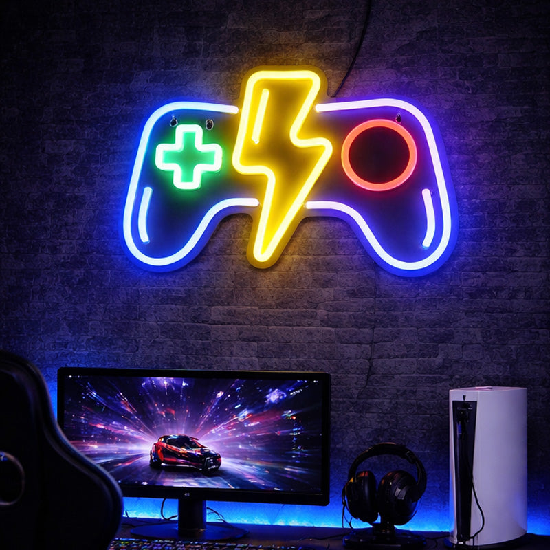 Gaming Neon Sign Controller - Lightning LED Wall Decor
