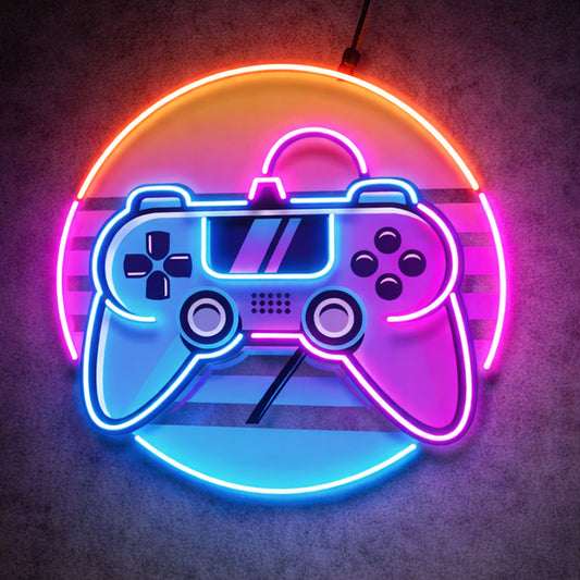 Gaming Neon Sign Controller - RGB LED Wall Decor