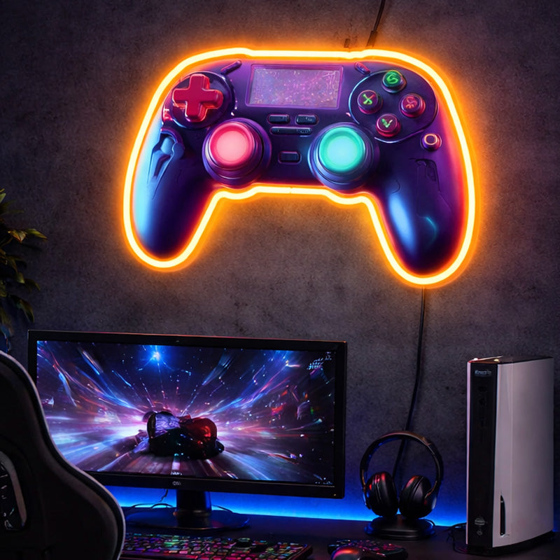 Gaming Neon Sign Controller - RGB LED Wall Decor