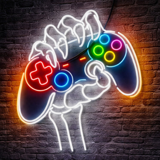 Gaming Neon Sign Controller - Skeleton Hand LED Decor