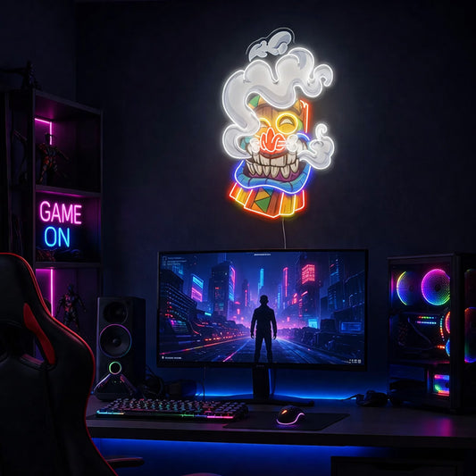 Gaming Room Neon Signs - Clown Skull LED Light
