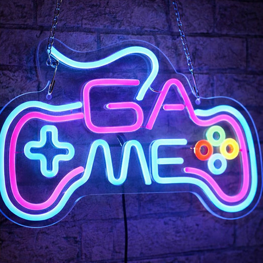 Gaming Room Neon Signs - Game Controller LED Decor