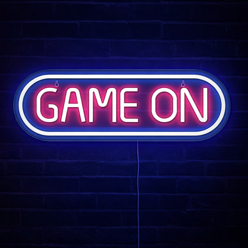 Gaming Room Neon Signs - Game On LED Light
