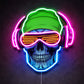 Gaming Room Neon Signs - Skull Glasses LED Light
