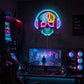 Gaming Room Neon Signs - Skull Headphone Light
