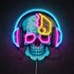 Gaming Room Neon Signs - Skull Headphone Light
