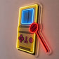 Gaming Room Neon Sign - Retro Handheld Console Decor