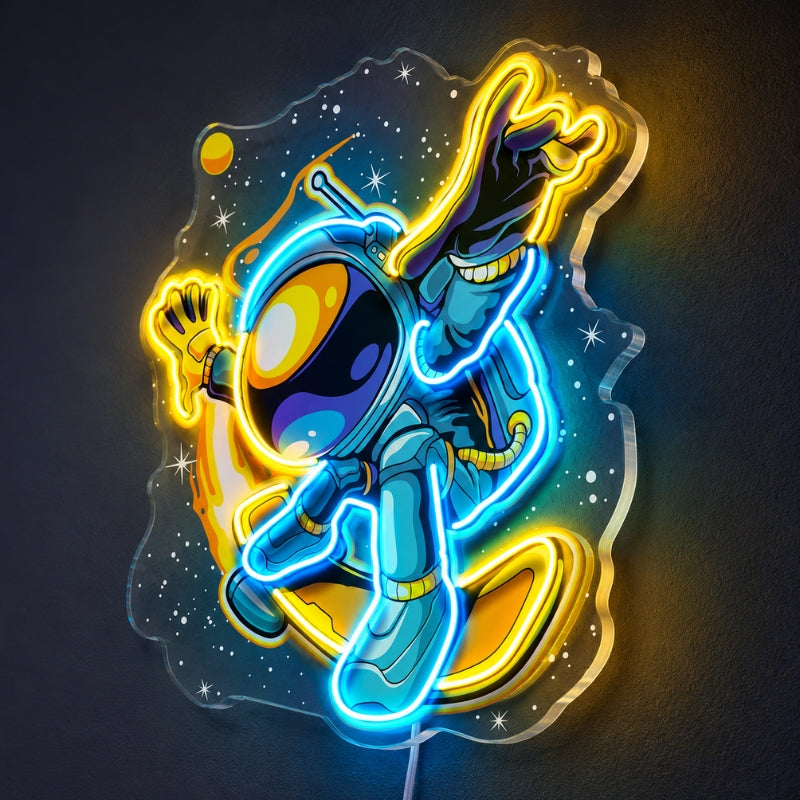 Gaming Room Neon Signs - Astronaut Neon Wall Decor