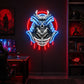 Gaming Room Neon Signs - Samurai Skull LED Wall Decor