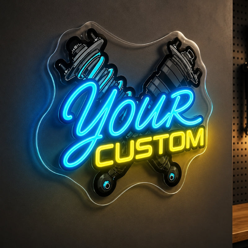 Garage Neon Sign - Custom Name Workshop Wall Decor