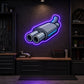 Garage Neon Sign - Exhaust Pipe LED Decor for Shops