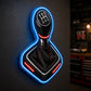 Garage Neon Sign - Gear Shift LED Wall Decor for Shops