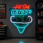 Garage Neon Sign - Hot Rod Auto Workshop Wall Decor