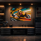 Garage Neon Sign - Motorcycle Racing LED Wall Decor