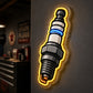 Garage Neon Sign - Spark Plug LED Wall Decor for Shops