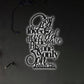 12"x12" God For God So Loved The World - Led Light Metal - Owls Matrix LTD