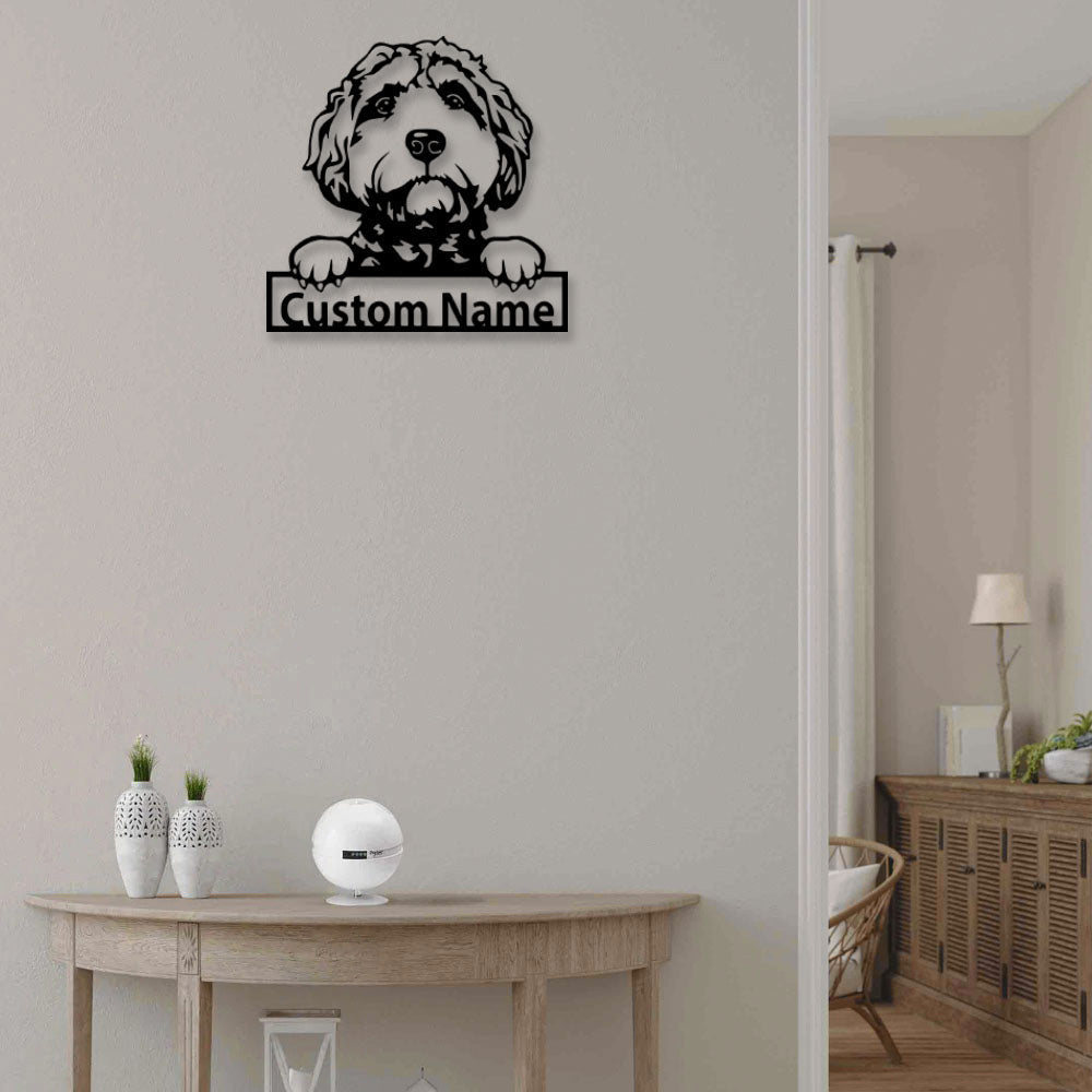 Goldendoodle So Lovely Your Pet Personalized - Led Light Metal - Owls Matrix LTD