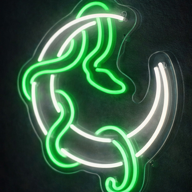 Green Recycling Symbol Neon Sign – Eco-Friendly LED Wall Art