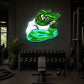 Gym Neon Sign Motivational - Crocodile Wall Light