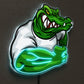 Gym Neon Sign Motivational - Crocodile Wall Light