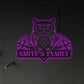 Halloween Owl Metal Art Personalized - Led Light Metal - Owls Matrix LTD