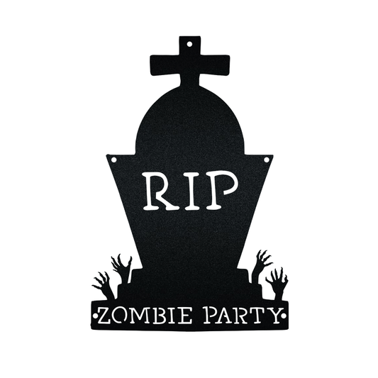 Halloween R.I.P Zombie Party - Led Light Metal - Owls Matrix LTD