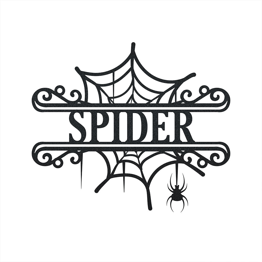 Halloween Spiderweb Welcome Day - Led Light Metal - Owls Matrix LTD