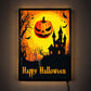 Halloween Ultra-Thin Snap Frame LED Poster Light Box Wall Decor Display