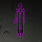 Halloween Welcome Halloween Skeleton - Led Light Metal - Owls Matrix LTD