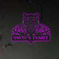 Halloween Owl Metal Art Amazing Personalized - Led Light Metal - Owls Matrix LTD