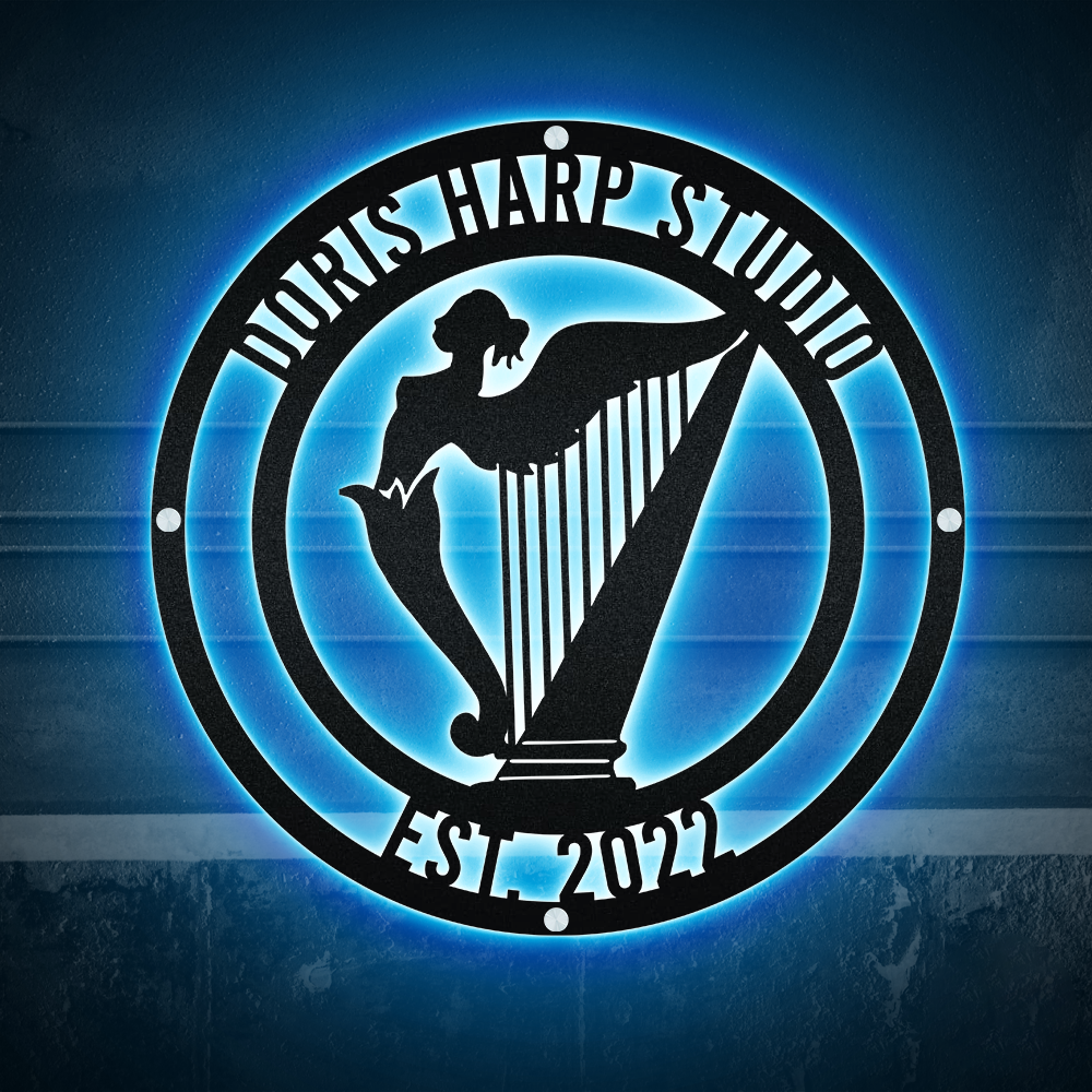 Harp Studio So Lovely - Led Light Metal - Owls Matrix LTD