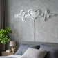 Heartbeat Heart Neon Sign – Warm LED Wall Decor for Bedroom & Romantic Space