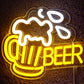 Home Bar Neon Signs - Beer Mug LED Wall Light Sign