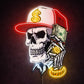 Home Bar Neon Signs - Money Skull LED Wall Light
