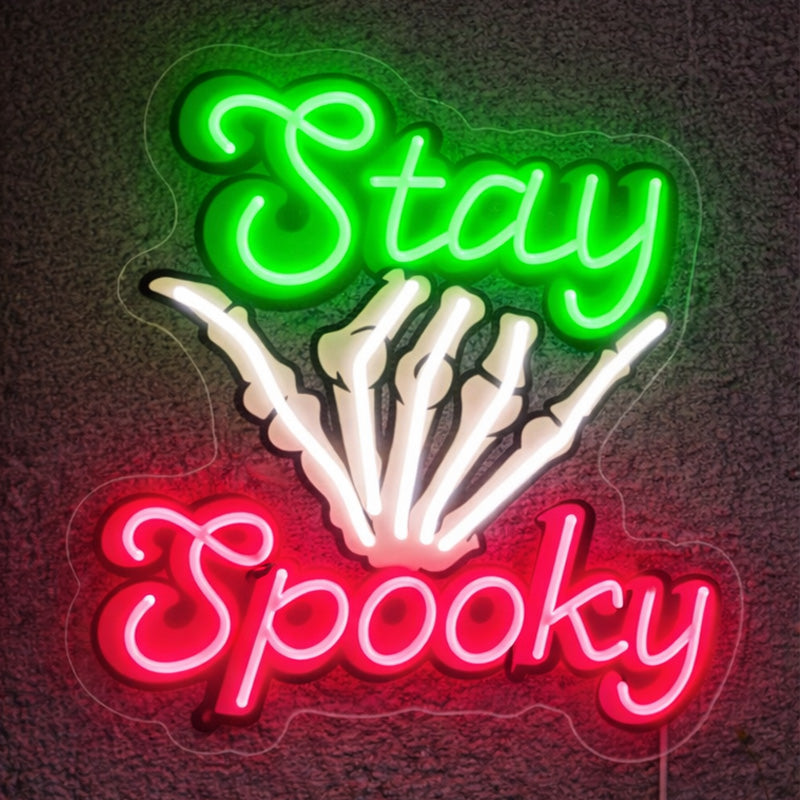 Home Bar Neon Signs - Stay Spooky LED Wall Light