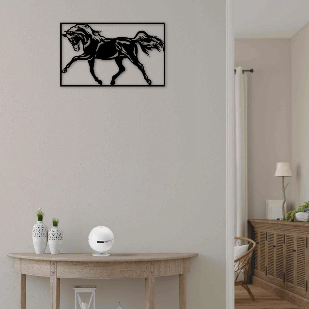 12"x12" Horse Lover - Led Light Metal - Owls Matrix LTD