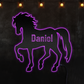 Horse Personalized - Led Light Metal - Owls Matrix LTD