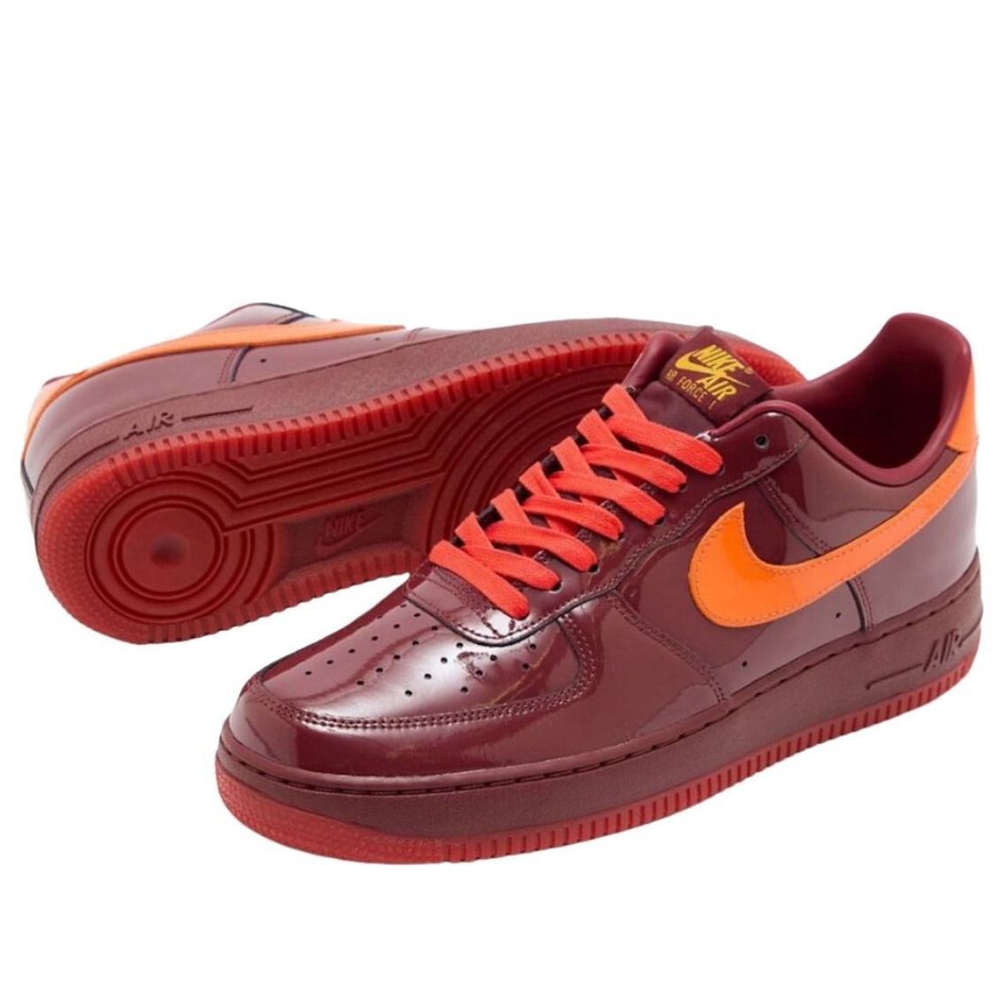 Nike Air Force 1 Low QS Patent Leather Dark Team Red IO4489-601 - LegendifyNow