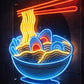 Japanese Ramen Neon Sign – LED Noodle Bowl Wall Light