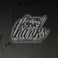 12"x12" Jesus In Everything Give Thanks Quote - Led Light Metal - Owls Matrix LTD