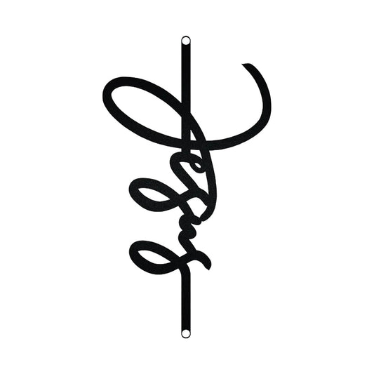 Jesus Text - Led Light Metal - Owls Matrix LTD