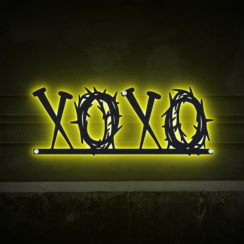 Jesus XOXO Catholic Consecration - Led Light Metal - Owls Matrix LTD