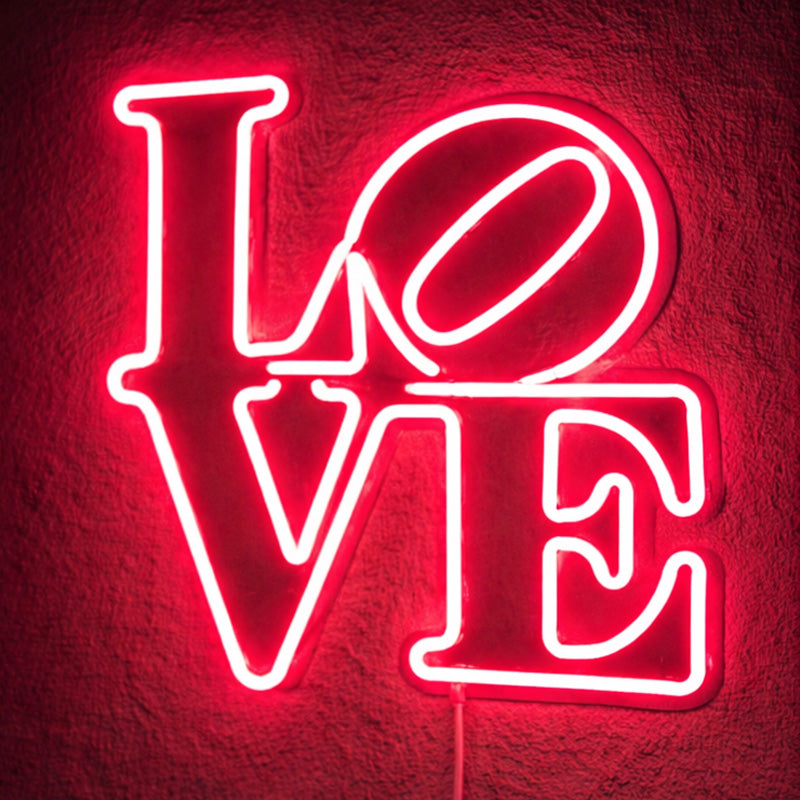 LOVE Neon Sign – Romantic LED Wall Decor for Bedroom & Couple Aesthetic